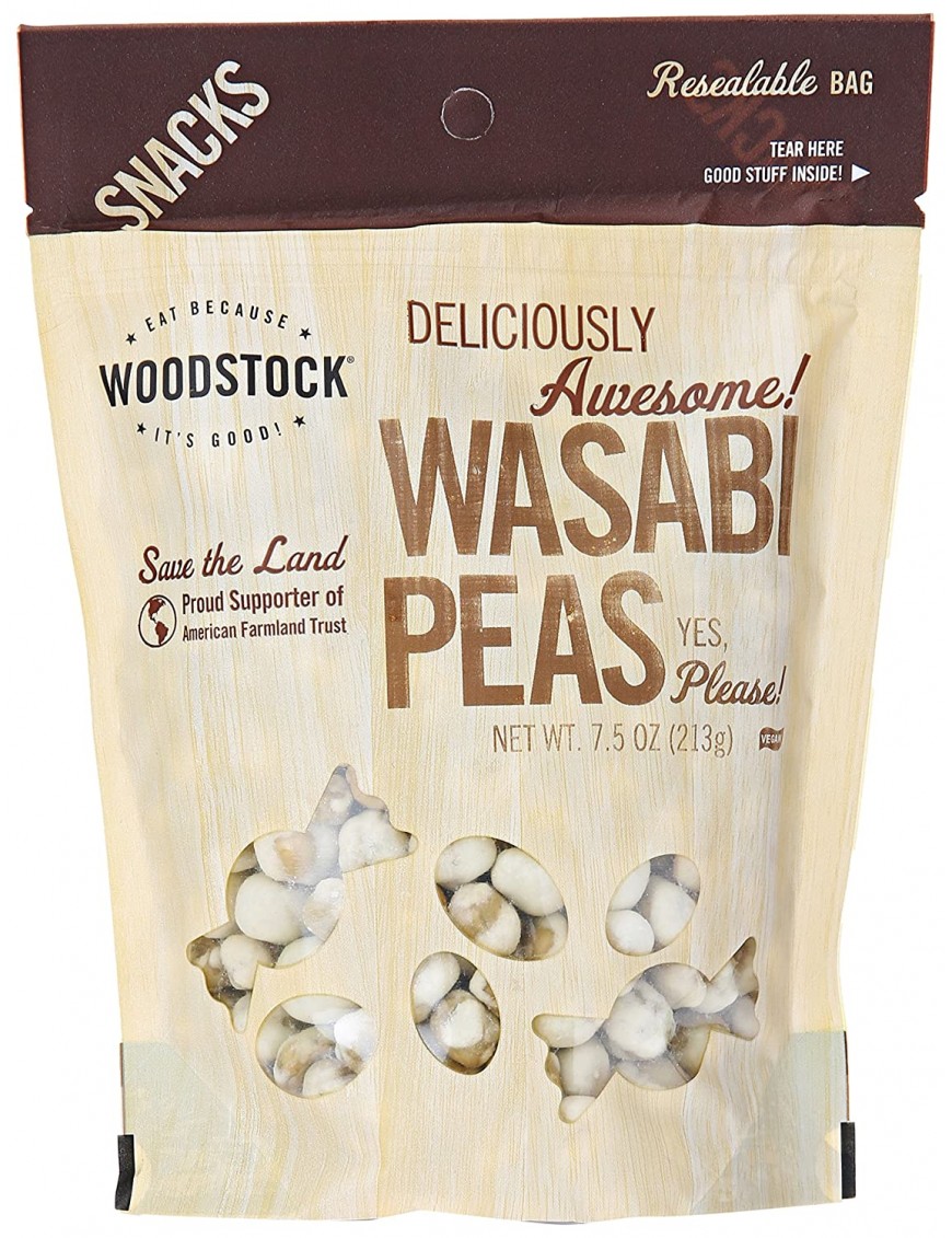 Woodstock Peas Wasabi Natural (8 Pack)