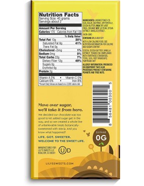 Lily's Original Dark Chocolate (12 Pack)
