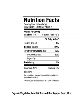 Pacific Natural Foods Veg Lnt/RdPepper Sp (12 Pack)